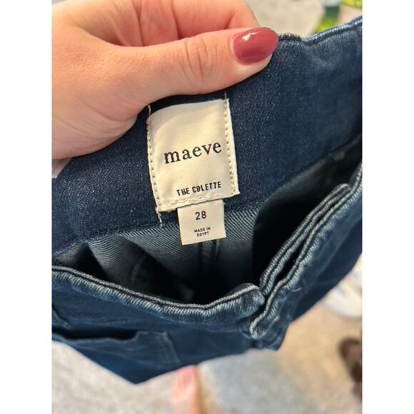 NWT The Colette Crop High-Rise Wide-Leg Jeans by Maeve Anthrologie - Picture 8 of 8